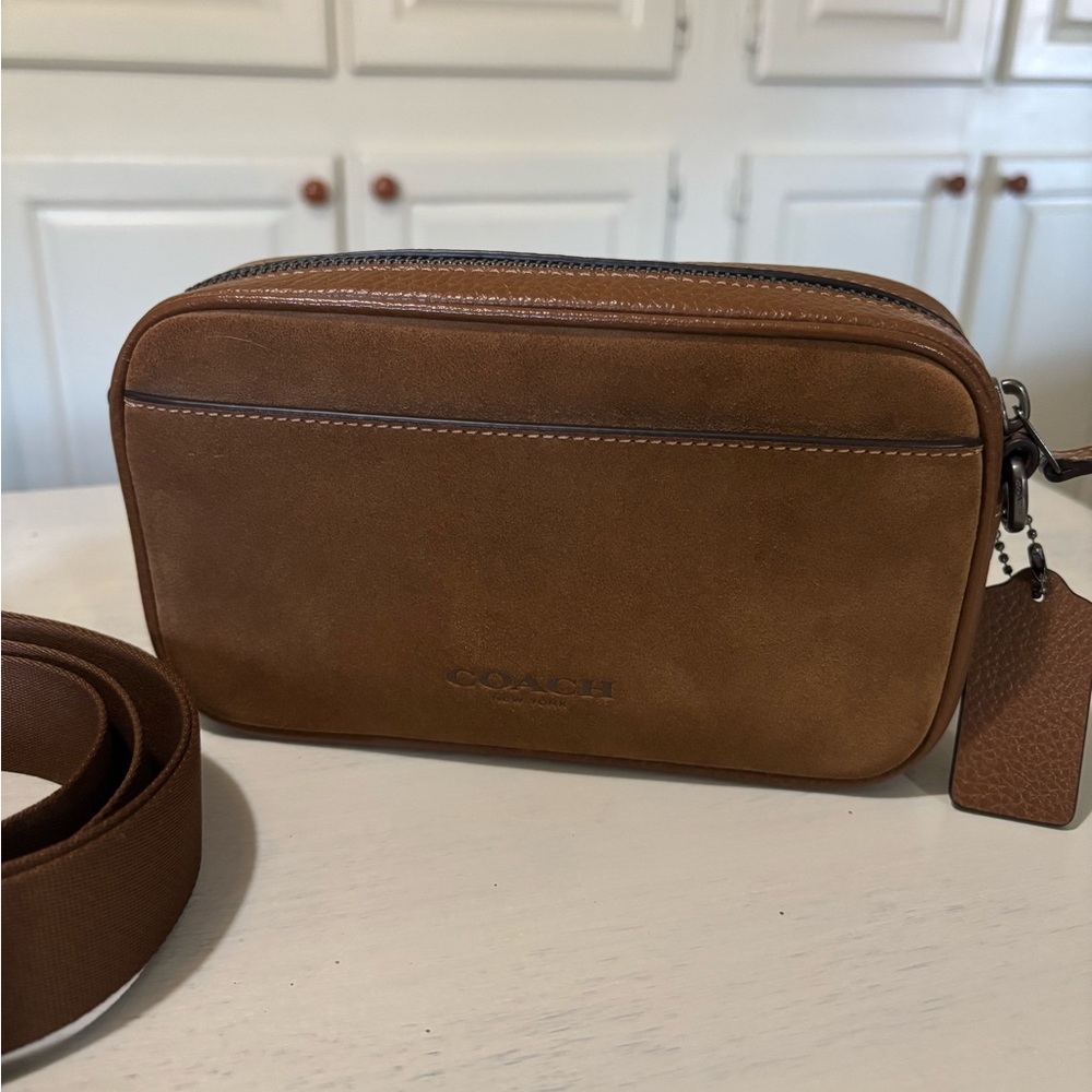 Coach suede crossbody